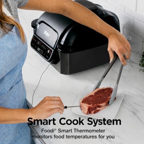 Ninja® Foodi® Smart 5-in-1 Indoor Grill & 4-qt Air Fryer, Black, LG451BK - Image 3