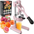 Zulay Kitchen Cast Iron Juicer, Orange Manual Juicer, Citrus Press, Rose by ZulayKitchen