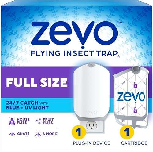 Zevo Flying Insect Trap for Fruit Flies & Gnats, 1 Plug-in Base & 1 Refills by Unknown