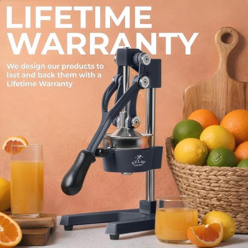 Zulay Kitchen Cast Iron Juicer, Orange Manual Juicer, Citrus Press, Ash - Image 6
