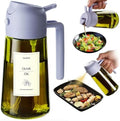 TrendPlain - Original 16oz/470ml Olive Oil Dispenser Bottle for Kitchen Gadgets and Air Fryer Accessories - Olive Oil Sprayer for Cooking w/Stickers - Lilac by TrendPlain