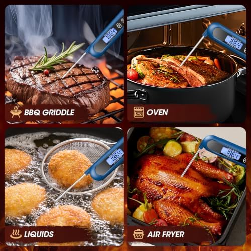 Meat Thermometer Digital – Instant Read Food Thermometer for Cooking Blue - Image 5