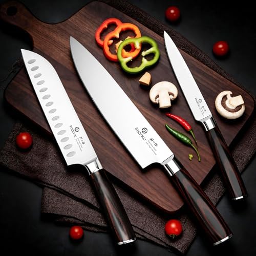 imarku 3 Pieces Knife Set, Japanese High Carbon Stainless Steel Chef Knives - Image 2
