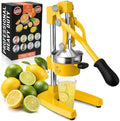 Zulay Kitchen Cast Iron Juicer, Orange Manual Juicer, Citrus Press, Yellow by ZulayKitchen
