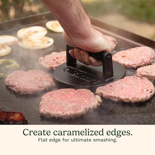 Cuisinart Smash Burger Press, Cast Iron, 6.5" Round Burger Smasher - Image 4