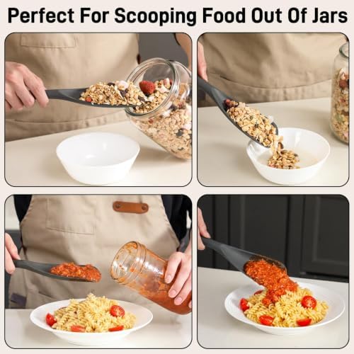 3 PACK Silicone Cooking Spatula & Spoon for Nonstick Cookware, BPA-Free - Image 6