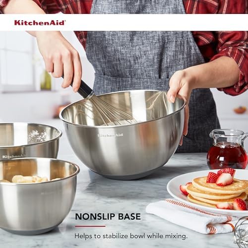 KitchenAid Stainless Steel Mixing Bowls, Set Of 3 (Pack of 4) - Image 4