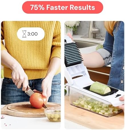 Fullstar Pro Original Vegetable Chopper & Slicer, 12-in-1 Kitchen Tool - Image 3