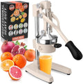 Zulay Kitchen Cast Iron Juicer, Orange Manual Juicer, Citrus Press, Cream by ZulayKitchen