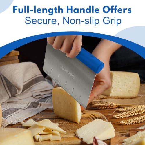 Multi-Purpose Stainless Steel Bench Scraper Dough Blender & Pastry Cutter - Image 4