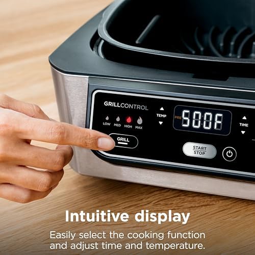 Ninja® Foodi® 5-in-1 XL Indoor Grill & Air Fryer, Black/Grey, AG301 - Image 6