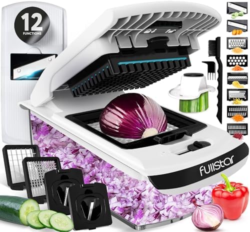 Fullstar Pro Original Vegetable Chopper & Slicer, 12-in-1 Kitchen Tool by fullstar