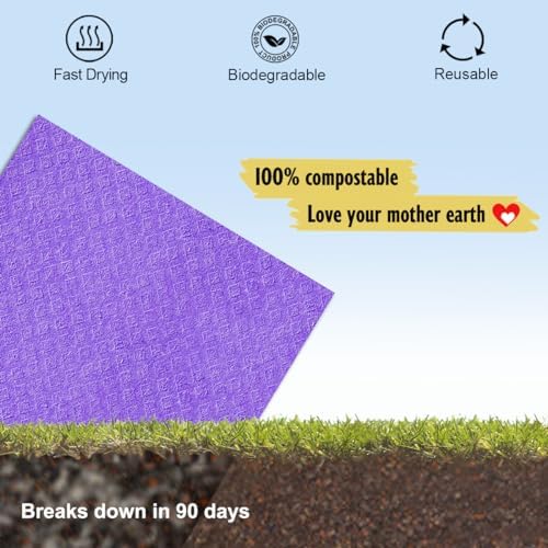 MoLKENE Swedish Dishcloths for Kitchen, 10 Pack Reusable Paper Towels - Image 6