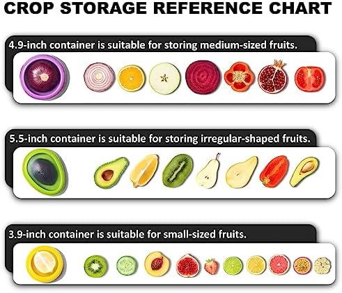 SOOPLEU Avocado Saver & Onion Storage, 4Pcs Silicone Fresh Produce Holder - Image 4