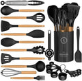 Silicone Kitchen Utensils Set, Heat-Resistant Cooking Utensils, BPA-Free by AVGPD