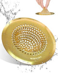 Kitchen Sink Drain Strainer,Patented Reversible Chain Mesh Basket, Gold by Wokdada