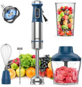 Ganiza Immersion Blender 5 in 1 Hand Blender Heavy Duty Motor, Blue by Ganiza