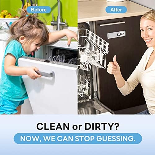 KitchenTour Dishwasher Magnet Clean Dirty Sign, Upgrade Super Strong Clean Dirty Magnet for Dishwasher, Large Text Easy to Read Non-Scratch Magnetic Indicator Kitchen Decor, Silver - Image 3