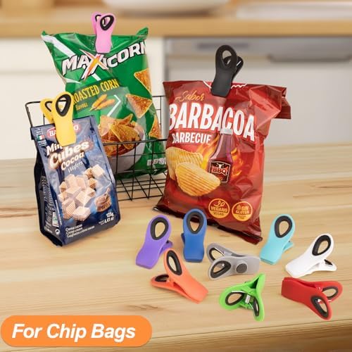 JETMORE 30 Pack Chip Clips Magnetic, Multicolor Food Clips for Bags, Office - Image 4