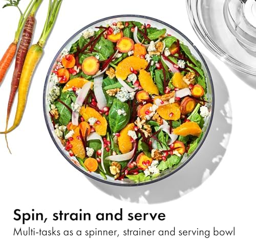 OXO Good Grips 6.22 Qt Salad Spinner, Vegetable Washer & Strainer - Green - Image 6