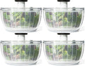 OXO Good Grips Salad Spinner | Lettuce Spinner | Fruit Washer | Fruit Washing Bowl with Strainer | Vegetable Cleaner | Salad Cleaner | Lettuce Washer | 6.22 Quart Capacity (Pack of 4) by Unknown