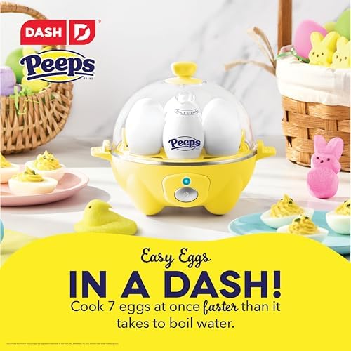 PEEPS & Dash Rapid Egg Cooker, Chick Omelette Mold, Yellow - Image 2
