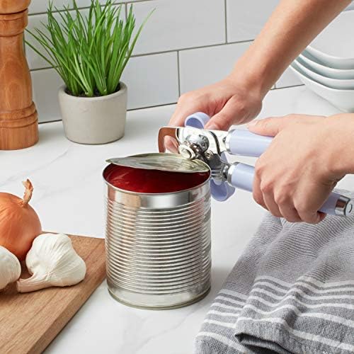 KitchenAid Classic Multifunction Can Opener and Bottle Opener Easy to Use, Razor Sharp Stainless Steel Cutting Wheel, Soft Ergonomic Handles, Lavendar Cream - Image 4