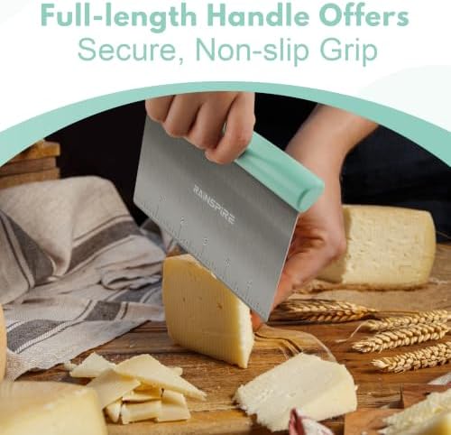 Multi-Purpose Stainless Steel Bench Scraper Dough Blender & Pastry Cutter - Image 4