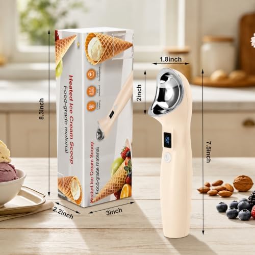 Heated Ice Cream Scoop Rechargeable, 3 Heat Settings, Electric Scooper - Image 2