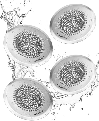 4 Pack Kitchen Sink Drain Strainer,Patented Reversible Chain Mesh Basket by Wokdada