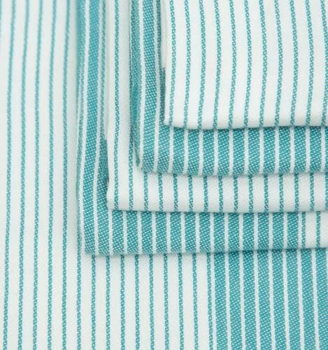 Premium Kitchen Towels 6 Pack 100% Cotton, 20"x28" - Aqua - Image 6