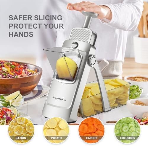SupMaKin Safe Mandoline Slicer Plus, Adjustable Potaot slicer 1-8 mm - Image 2