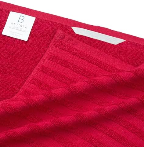 Premium Kitchen Towels 6 Pack 100% Cotton, 20"x28" - Red Solid - Image 3