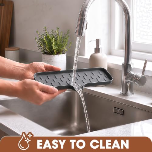CAKETIME 2 Pack Silicone Soap Dish with Drain Spout for Bathroom Shower Caddy Kitchen Counter Bar Sponge Holder Drying Rack Sink Organizer Essentials Apartment Home Household Must Haves 2026 - Image 4