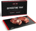BLAZIN' THAW Defrosting Tray for Frozen Meat | 16" Family-Size | Aluminium Plate for Thawing Frozen Food | Natural Thawing Process | No Microwaves, No Cold/Warm Water Required | by BlazinThaw