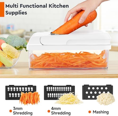 MealHelper 12-in-1 Vegetable Chopper, Food Veggie Chopper With Container - Image 5