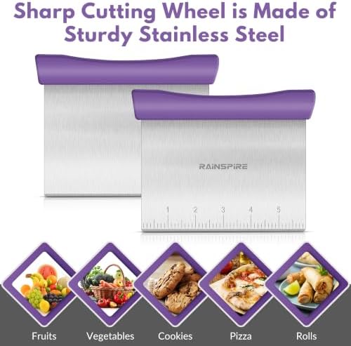 Multi-Purpose Stainless Steel Bench Scraper Dough Blender & Pastry Cutter - Image 6