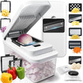 Vegetable Chopper Mandolin Slicer with Container, Chop & Drain in One Step by iETH