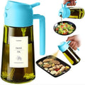 TrendPlain - Original 16oz/470ml Olive Oil Dispenser Bottle for Kitchen Gadgets and Air Fryer Accessories - Olive Oil Sprayer for Cooking w/Stickers - Sky Blue by TrendPlain
