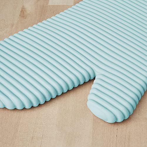 KITCHENAID Ribbed Soft Silicone Oven Mitt 2-Pack Set, 7.5"x13", Mineral Water - Image 4