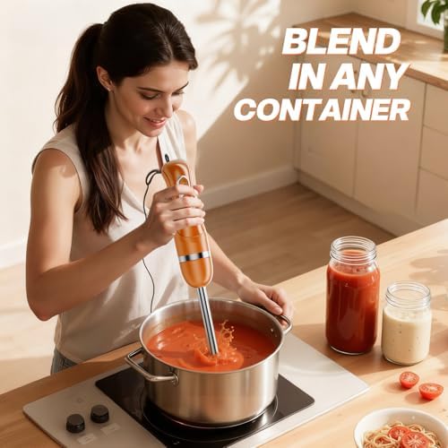 Turelar Immersion Blender Corded 400W, 2 Speed, Emulsifier, Blend, BPA-Free - Image 6