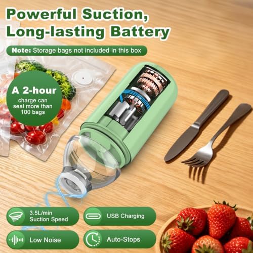 COO Vacuum Sealer for Food, Portable Handheld Sealer (Pump Only) - Image 5