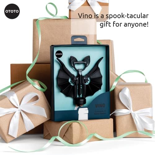 OTOTO Vino Spooky Bat 2-in-1 Wine & Beer Opener, Corkscrew & Bottle Opener - Goth Wine Accessories & Gifts for Wine Lovers - Image 6