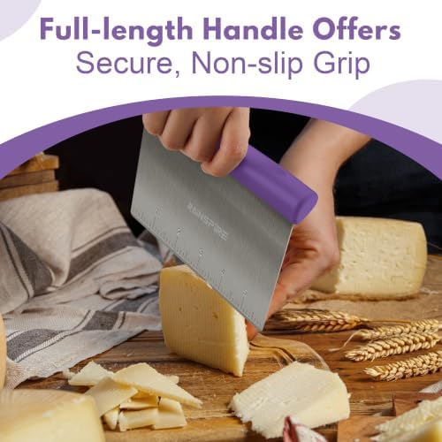 Multi-Purpose Stainless Steel Bench Scraper Dough Blender & Pastry Cutter - Image 4