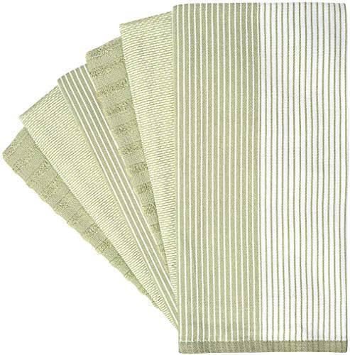 Premium Kitchen Towels 6 Pack 100% Cotton, 20"x28" Dish Towels - Sage - Image 3