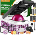 HomeHacks Veggie Chopper Vegetable Cutter, 12 in 1 Kitchen Gadget, White by HomeHacks