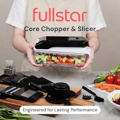 Fullstar Pro Core Vegetable Chopper & Mandoline Slicer, 9-in-1 Kitchen Tool - Image 2