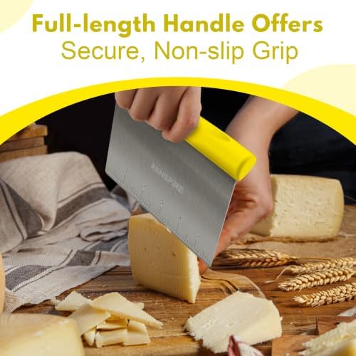Multi-Purpose Stainless Steel Bench Scraper Dough Blender & Pastry Cutter - Image 4