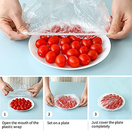 Homelove 50pcs Bowl Covers Bread Proofing - Plastic Wrap for Food Sourdough Bread Baking Rising Elastic Reusable Plate Covers Outdoor Food Fresh Keeping Bags Shower Cap Hair Deep Conditioning - Image 4
