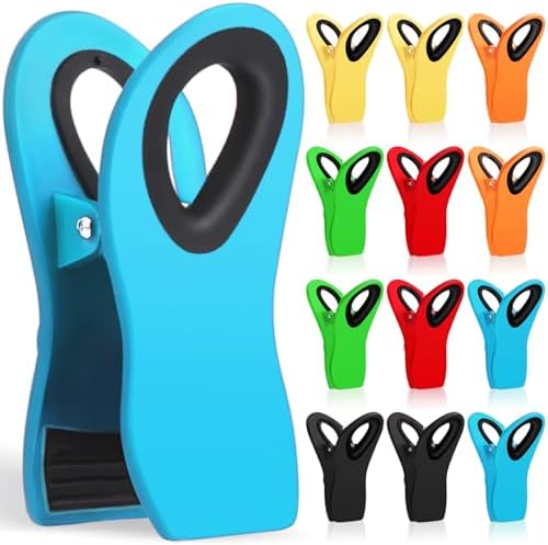JETMORE 12 Pack Chip Clips Bag Clips, Magnetic Bag Clip for Food Storage by Jetmore